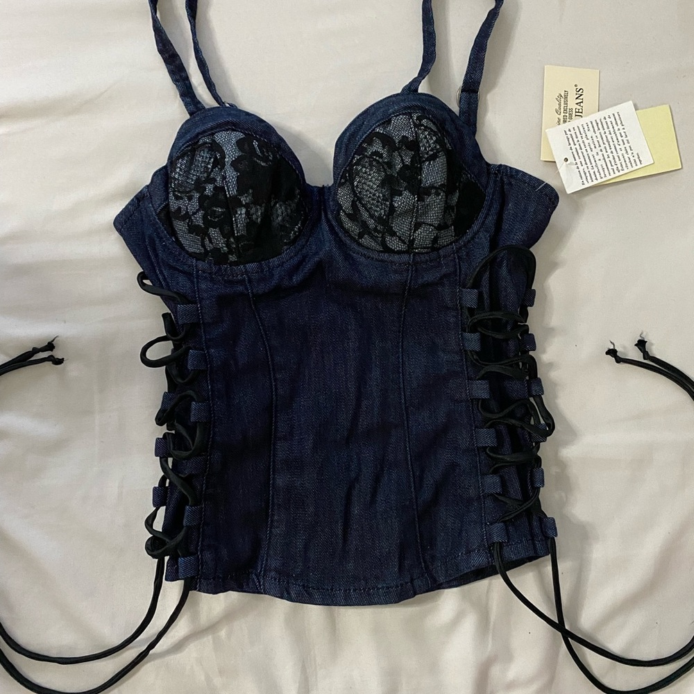 Vintage Guess Jeans Denim Corset